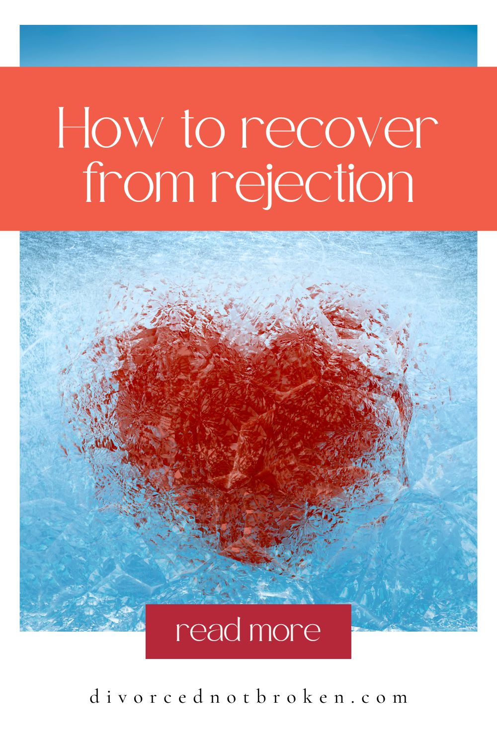 Shattered red heart in the water with title overlay. 